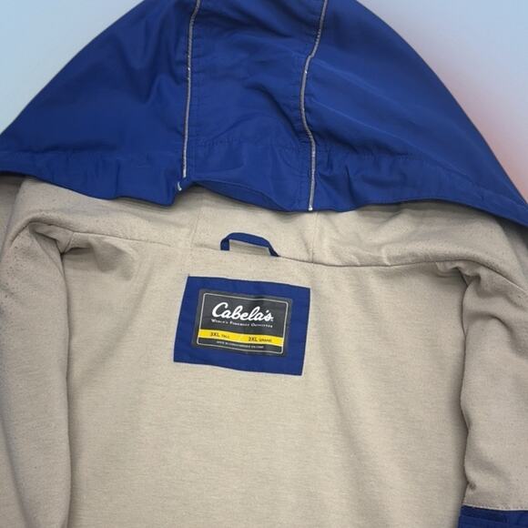 CABELAS Men’s 3XL TALL Blue Full Zip Jacket - Picture 3 of 5